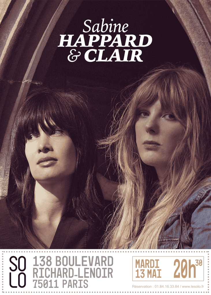 Affiche Sabine Happard et Clair